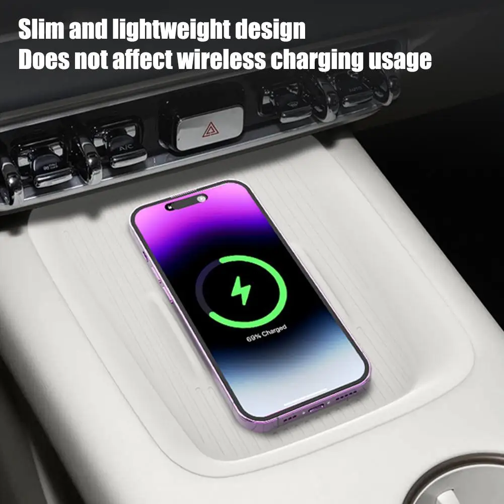 For Ora 5 Car Silicone Wireless Charging Pad Car Central Control Phone Pad Anti Slip Car Interior Storage Accessories