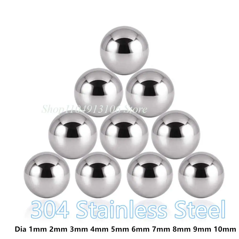 

Dia 1mm 2mm 3mm 4mm 5mm 6mm 7mm 8mm 9mm 10mm 304 Stainless Steel Solid Ball High Precision Bearing Balls Smooth Round Ball Bead