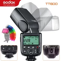 Godox TT600 /TT600S/X2T Flash 2,4G inalámbrico GN60 maestro esclavo cámara SLR Speedlite para Canon Nikon Sony Pentax Olympus Fuji película