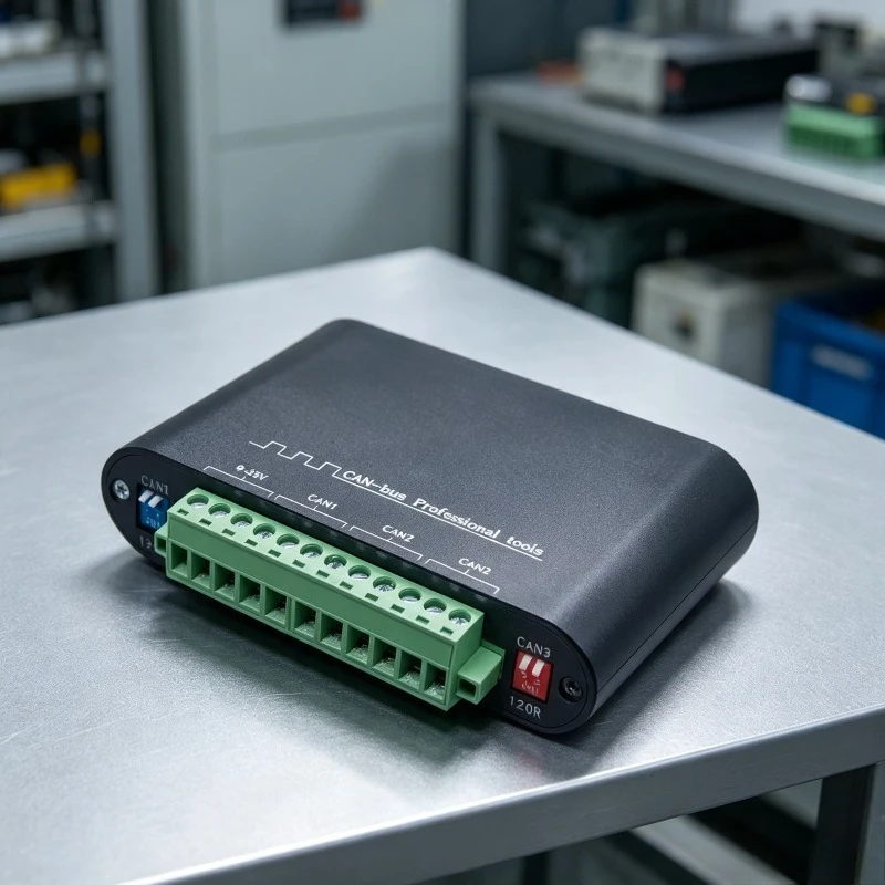 Industrial CAN FD Bus Data Recorder Offline Recording Playback Relay Real-Time TF Card Storage