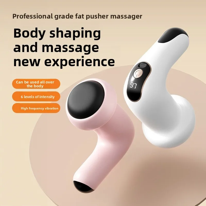 Mini Handheld Vibration Plate Shaping Massager Multifunctional Portable Full Body Sculpting Small Home Workout Fitness Equipment
