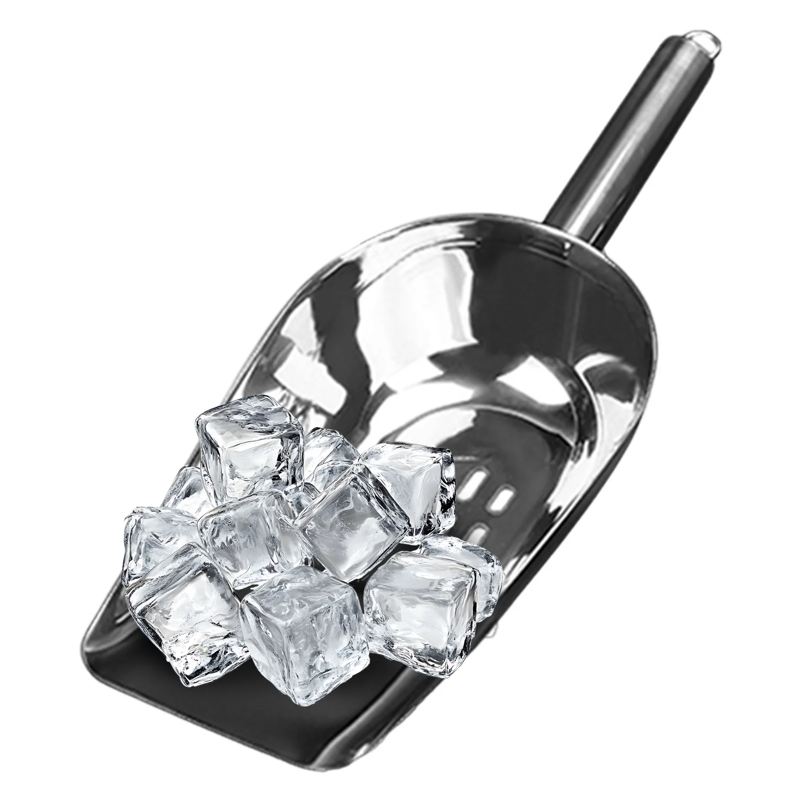 

1Pcs Stainless Steel Ice Cube Scoop Thick Heavy Duty Filter Shovel Kitchen Bar Party Use Ice Filter Scoop Kitchen Supply