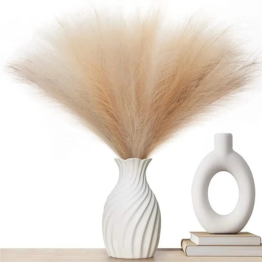 30 قطعة Pampas فو العشب رقيق القصب باقة بوهو ديكور غرفة الحفلات ديكورات منزلية لحفل الزفاف تشكيلة زهور الزهور الاصطناعية