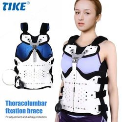 TIKE TLSO Inflatable Thoracolumbar Fixed Spinal Adjustable Back Brace for Kyphosis Mild Scoliosis Post Surgery Support Hunchback