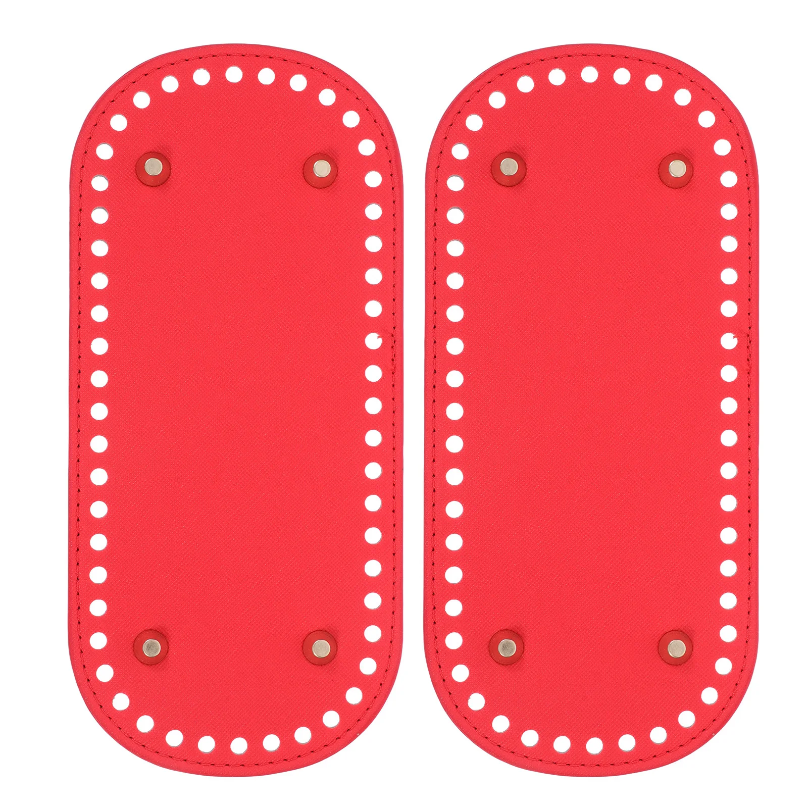 2 قطعة قاعدة حقيبة كروشيه ومقبض ديكور اصطناعي مريح حقيبة يد ذاتية الصنع لوحة قاعدة سفلية لسلة التخزين الحرفية