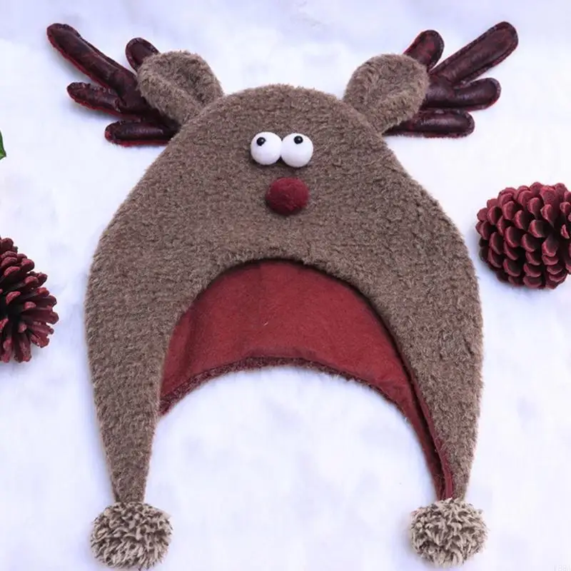 

P88A Office Party Christmas Hats Family Gathering Holiday Hats Funny Costume Hats