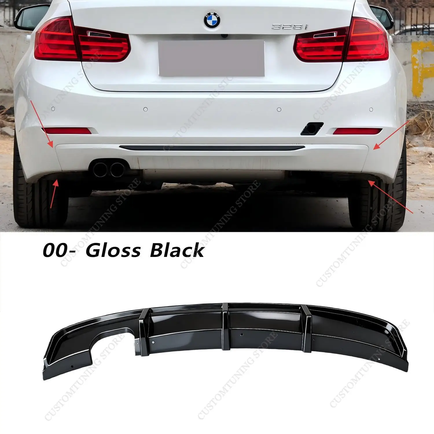 BMW F30 318i 318d 320i 320d 非Mスポーツ 2012-2015前期型用 グロス