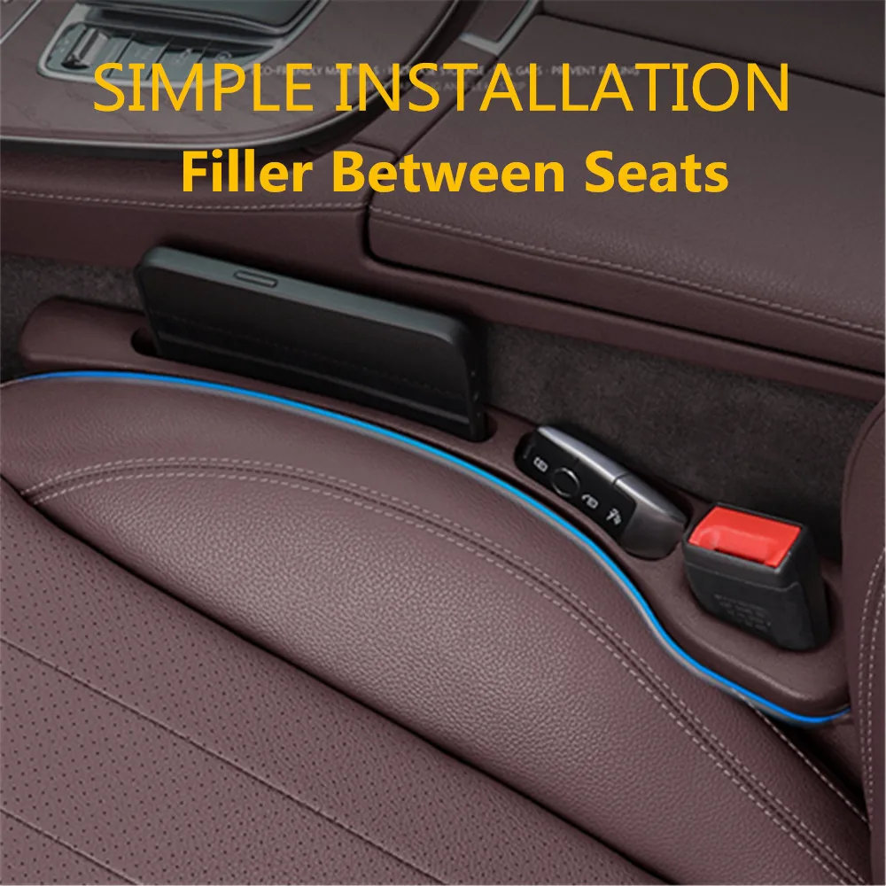 2X Car Seat Gap Filler Between Seats Crevice Interior Decoration Accessories For VW Passat B6 B7 B8 B9 Arteon Touran Tiguan ID4