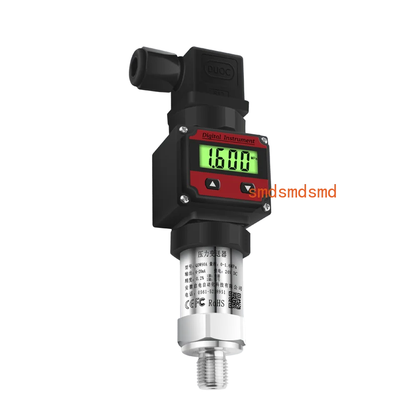

LCD Display Pressure Transmitter 4-20mA 0-5V 10V RS485 Air Water Liquid Oil Transducer Vacuum Pressure Negative Pressure Sensor