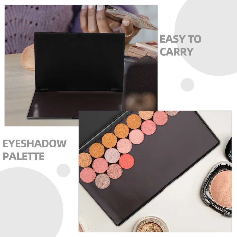 2 Buah Baki Palet Eye Shadow Ganizer Kosong Magnetik 23X15 15X10 Kosmetik Wanita Ukuran Perjalanan Dapat Digunakan Kembali