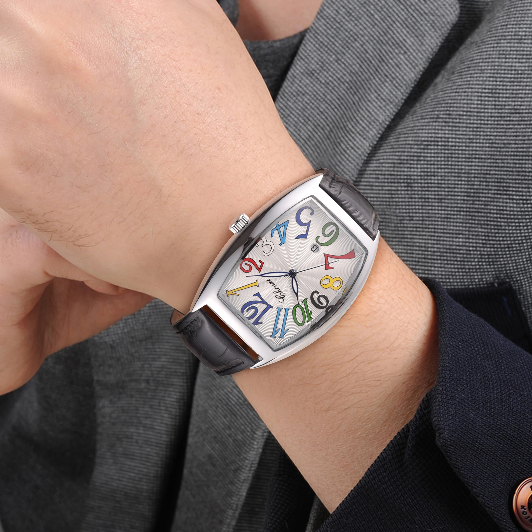 Watch For Man Leather Strap Luxury Fashion Luminous Watches High Quality Quartz Calendar Waterproof Wristwatches Men's Clock