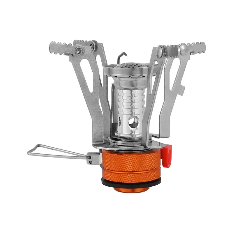 

Portable Camping Stoves Small Backpacking Stove with Piezo Ignition Stable Wind-Resistance for Outdoor Camping Hiking Cooking