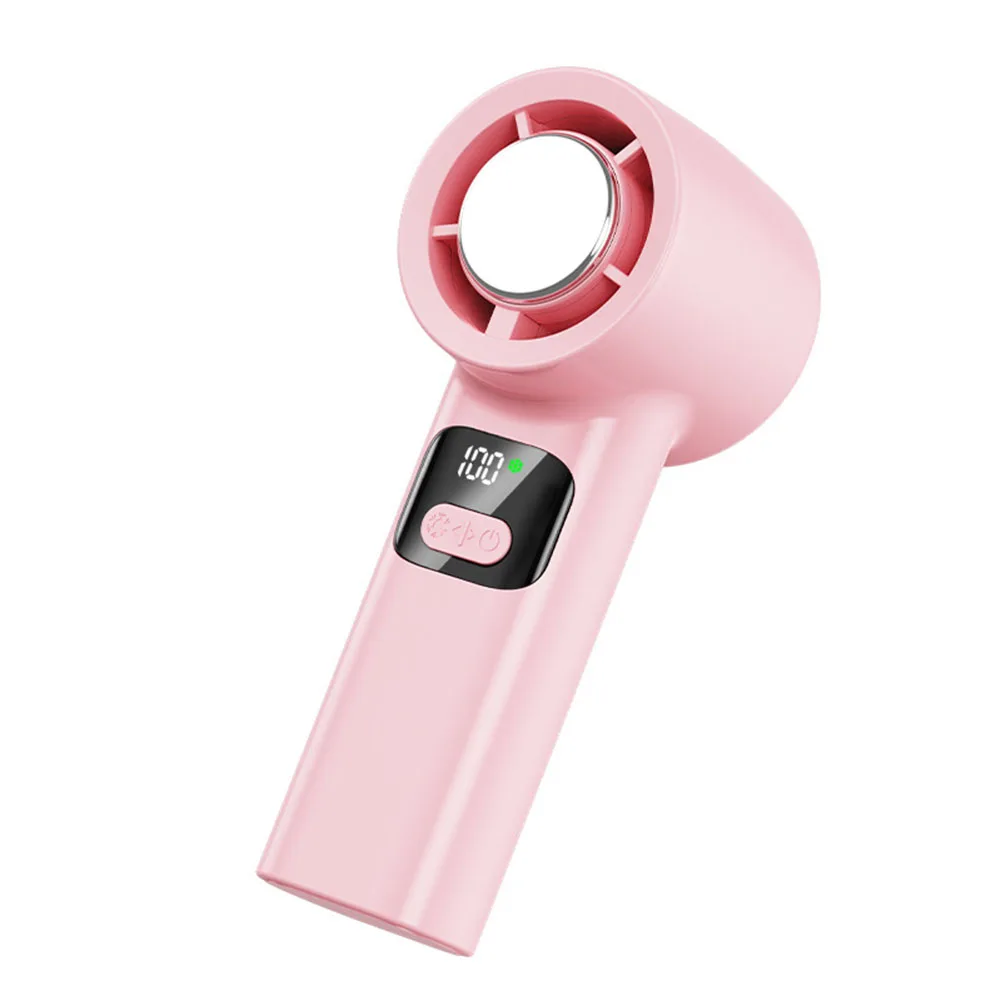 

Rechargeable Handheld Fan with 100 Wind Speed Settings and Digital Display for Outdoor Activities and Commuting