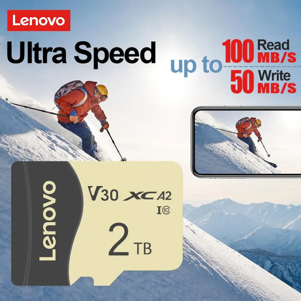 Lenovo 2Tb Hoge Snelheid Geheugenkaarten 512Gb Micro Tf/Sd Kaart 1Tb Sd Geheugenkaart 128Gb Sd Kaart Adapter Vrij Voor Stoomdek