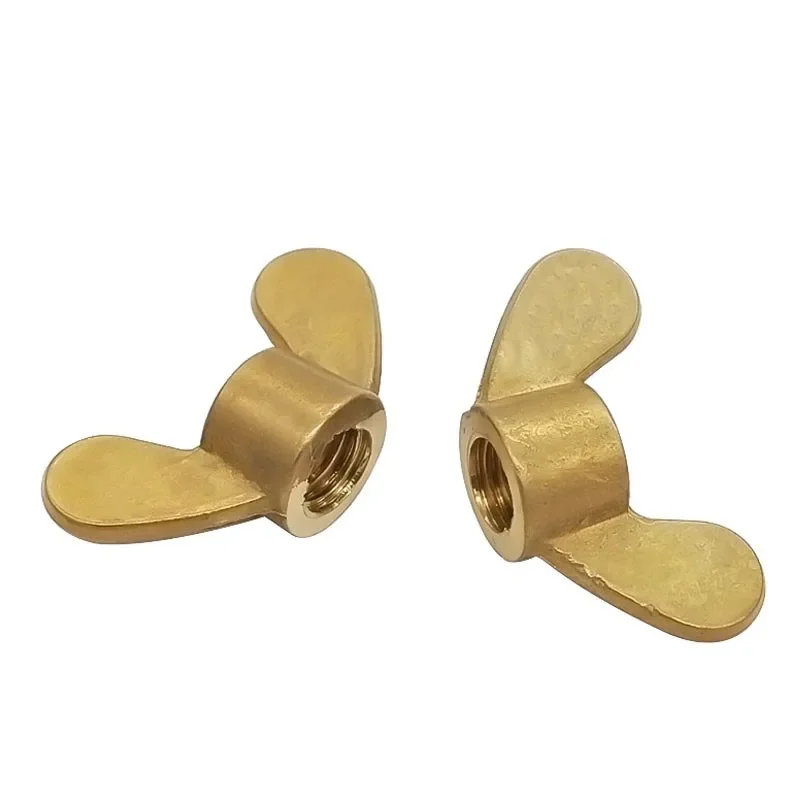 M3 m4 m5 m6 m8 m10 m12 m14 bronze asa porcas de cobre borboleta mão apertar porca