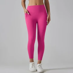 Naked Feeling Leggings With Pocket Women Sport Leggings Fitness Running Yoga Pants High Waist  Energy Leggings Gym Girl Leggings