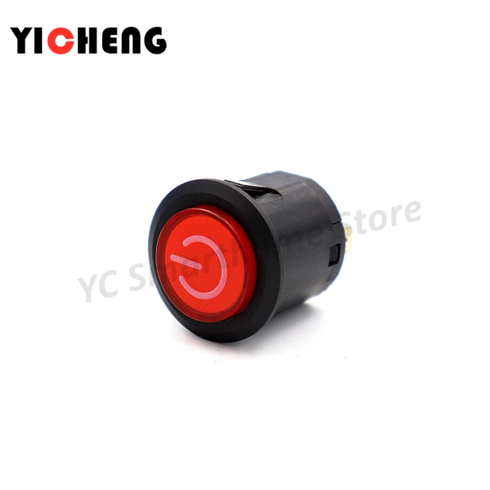 3Pcs 22MM mounting hole Stroller Power Start Switch One-key Start Round Button Electric Car Motorcycle Accessories