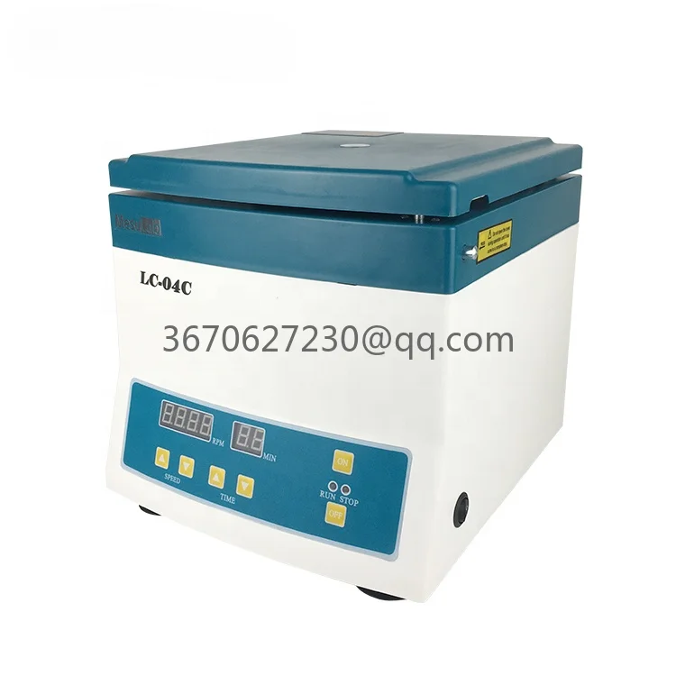 Table Top 4000rpm Low Cost Cheap Price for Sale Digital Lab Plasma Industrial Low Speed Centrifuge Machine Manufacturer