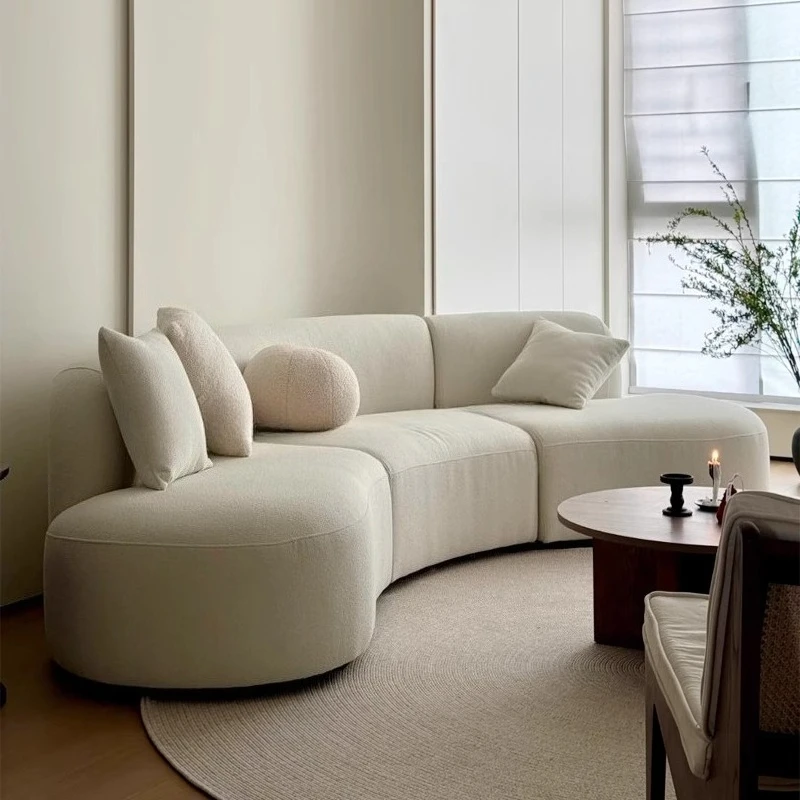 

Apartment Lounge Sofas Living Room Multifunction Sectional Curved Sofa 3 People Bedroom Woonkamer Banken Home Accessories