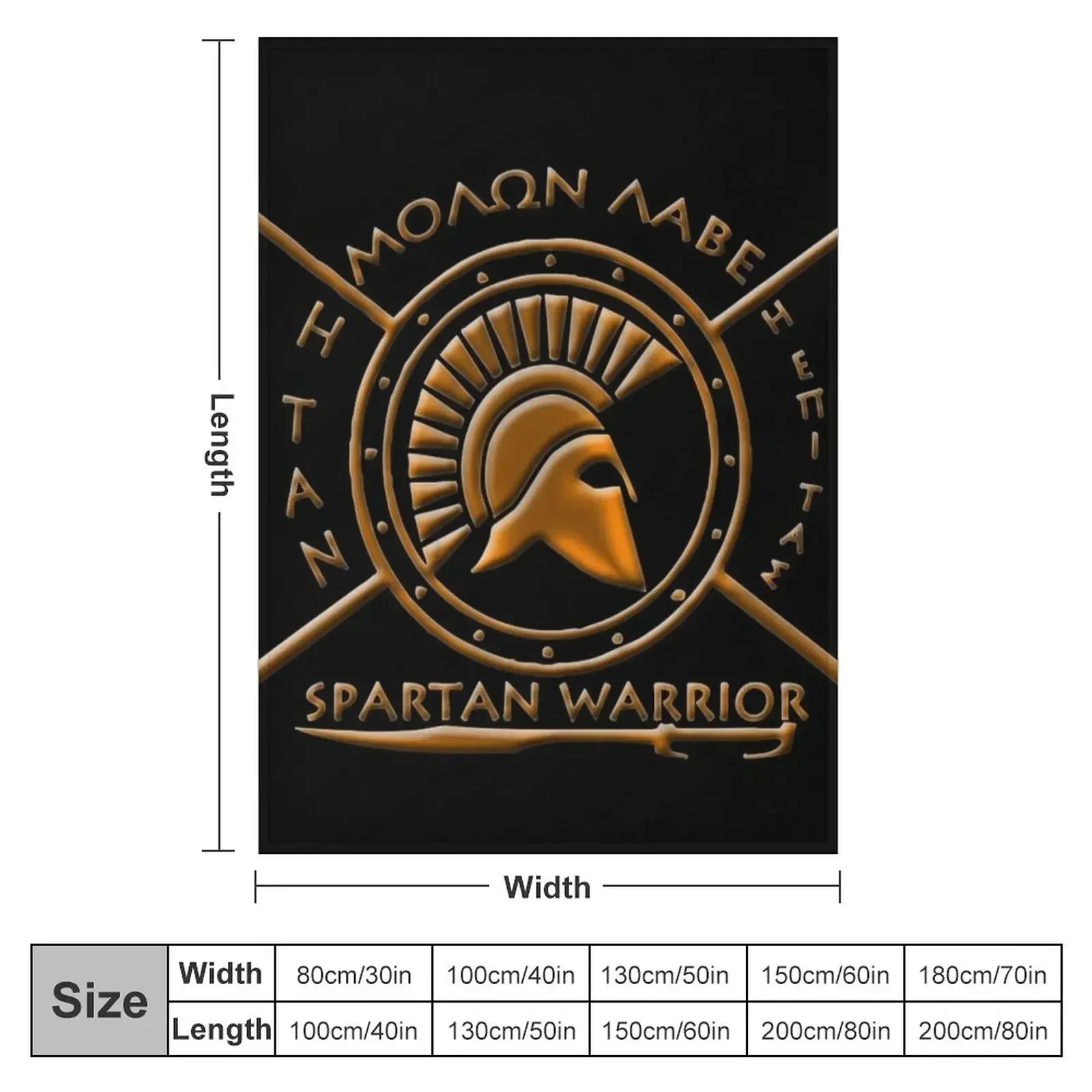 Spartan warrior - Molon lave and come back with your shield or on it Throw Blanket For Baby Hairy Blankets