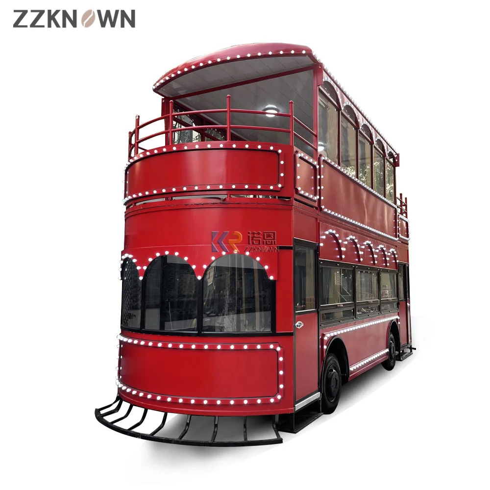 Double Decker Luxury Bus for Hamburger Electric Tourist Bus For Sale Professional Customized  London Bus Car