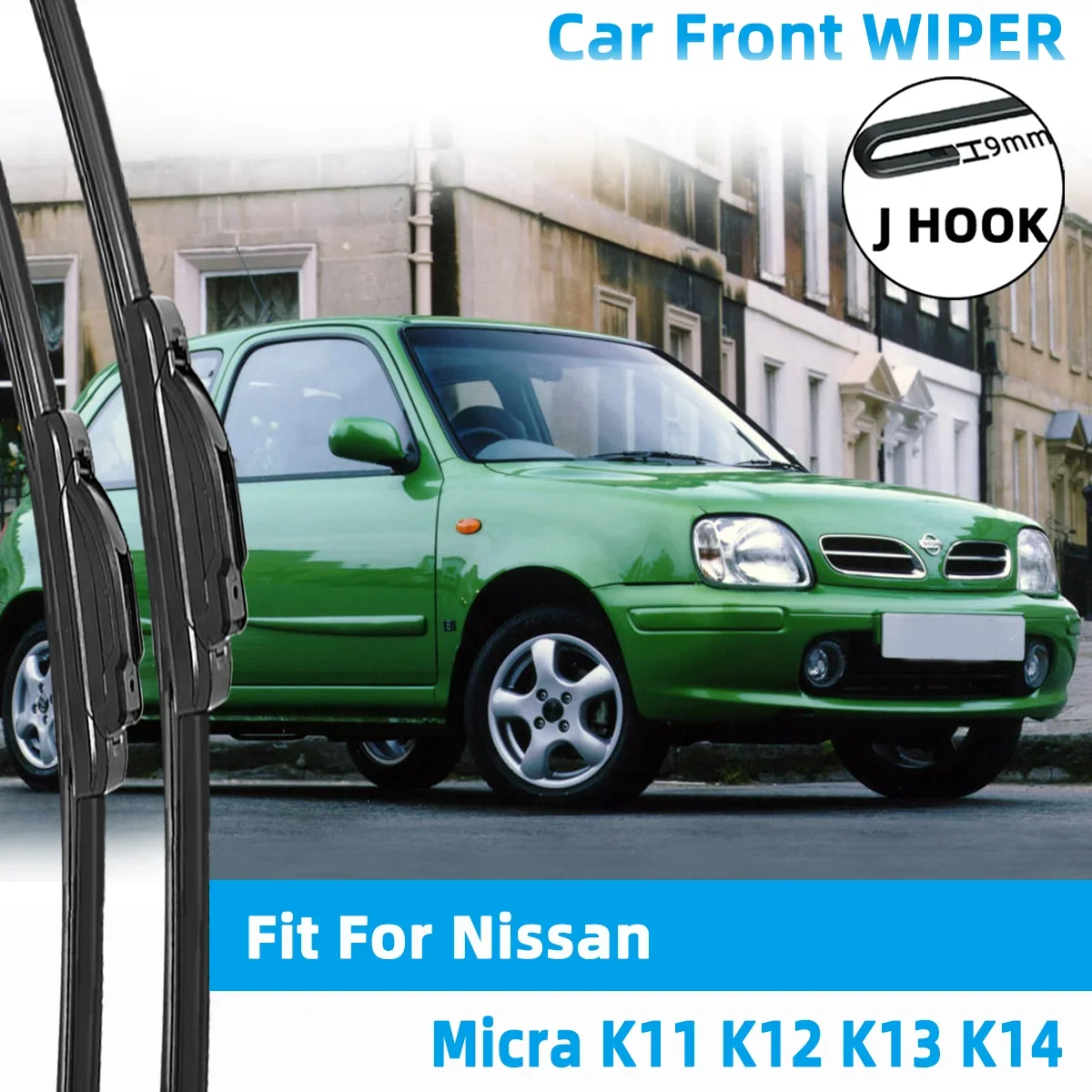 

Front Wiper Accessorie Double Rubber Car Wipers for Nissan Micra K11 K12 K13 K14 2000-2022 Wipers Brushes New Upgraded