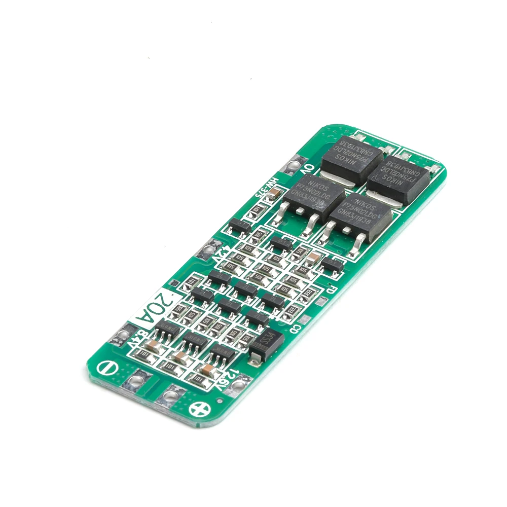 3S 20A Li-ion Lithium Battery 18650 Charger PCB BMS Protection Board For Drill Motor 12.6V Lipo Cell Module 59x20x3.4mm