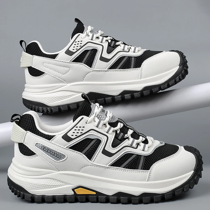 

Men's Outdoor Hiking Shoes, Breathable Mesh Shoes, Anti-slip and Wear-resistant Travel Shoes with Soft Soles, Sports Shoes