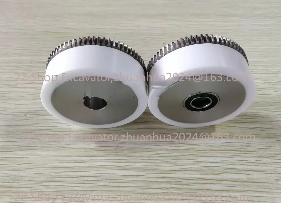 Wire EDM Machine S414 S415 White Ceramic Tension Roller Stainless Steel Gear Set For CNC Sodick Machine Series Part