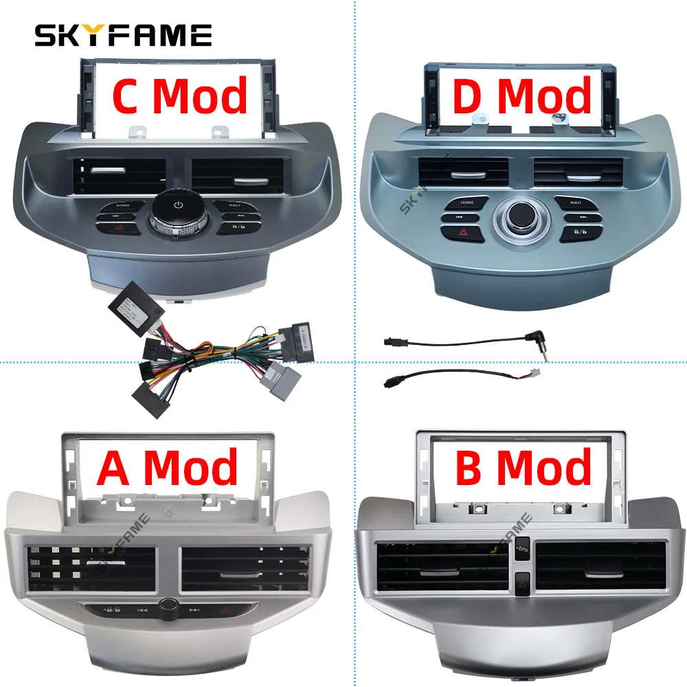 SKYFAME 12.3 Inch Car Frame Fascia Adapter Canbus Box Decoder Android Radio Dash Fitting Panel Kit For Ford Fiesta