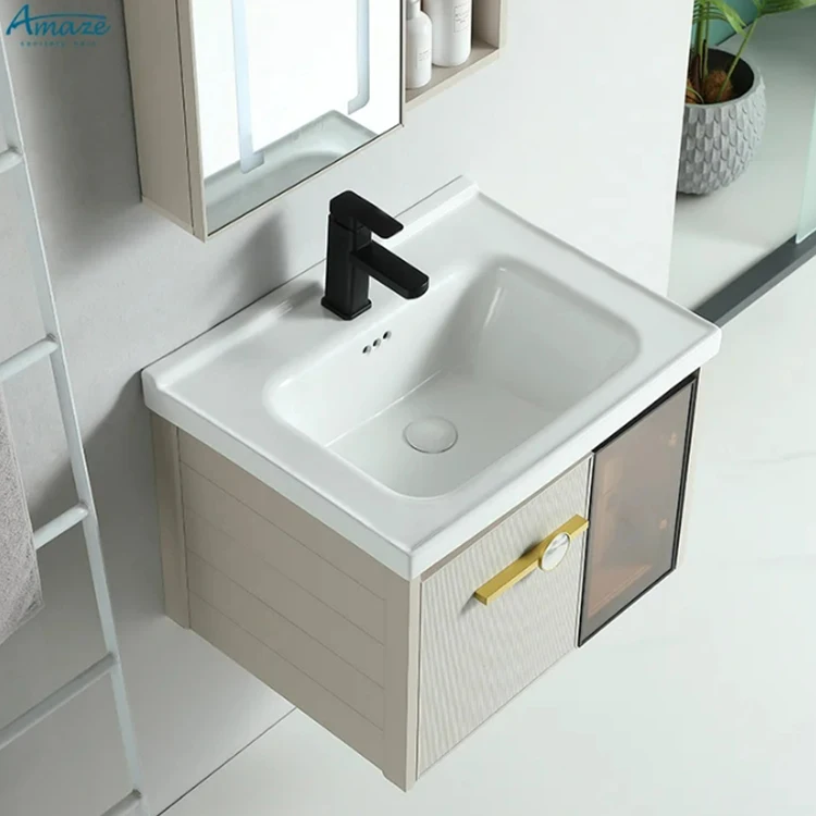 Lavabo de tocador montado en la pared, mueble de baño, nuevo diseño, venta al por mayor