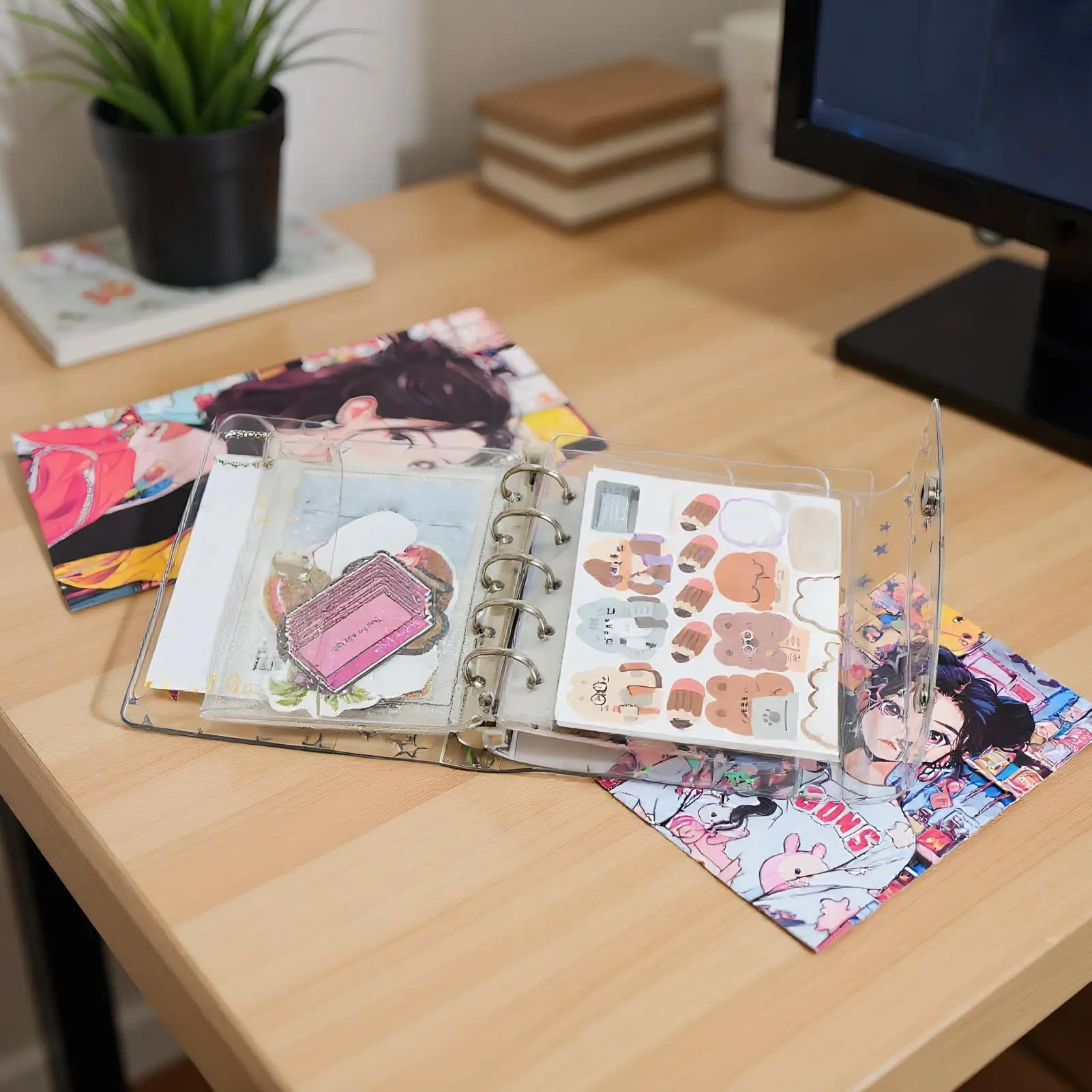 

Рукава для переплета из ПВХ, папка для хранения личных журналов со звездным узором, рукава для личных органайзеров для молодежи, семьи, мальчиков и девочек