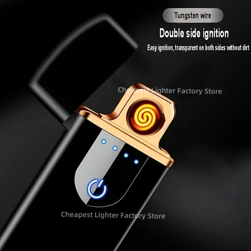 Hot Sale Selling Usb Rechargeable Electric Heating Wire Cigarette Lighter Portable Fashionable Lighter Gift For Men And Women