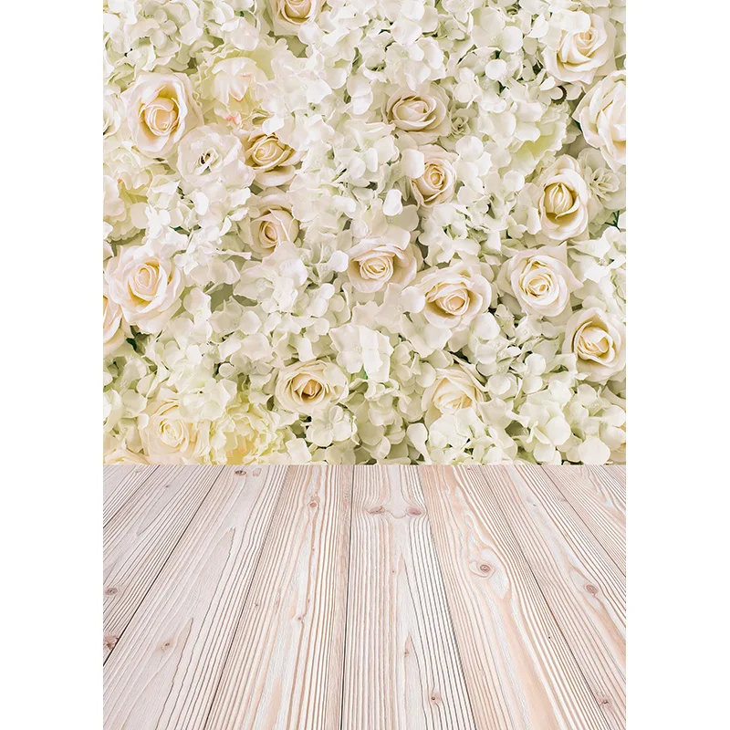 ZHISUXI Spring Photography Background Flower Wood Floor Backdrop Studio Photo for Children Newborn Photocall 210320CAT-03