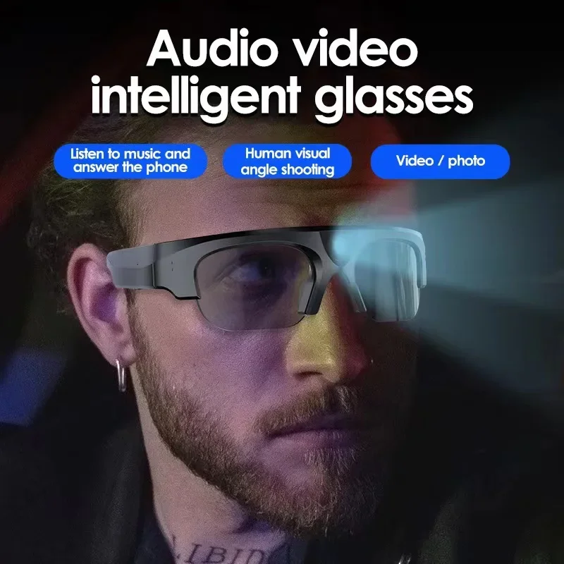 Inteligentne okulary TWS bezprzewodowe Bluetooth na żywo wodoodporne wideorejestrator jazdy sportowe na świeżym powietrzu połączenie Mini 2K kamera