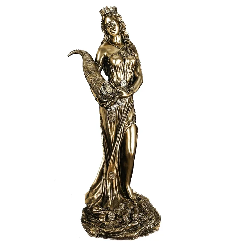 3 specifications Handmade Realistic Copper Resin Statues Home & Cashier & Office Decor Ornament Wealth Goddess Sculptures Gifts
