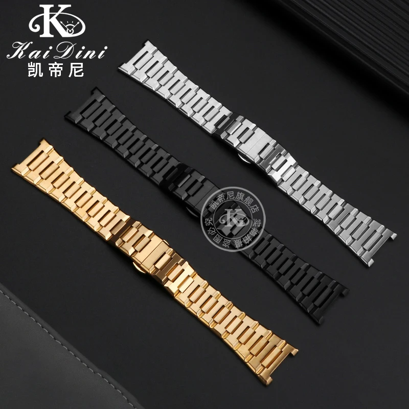 Men's Metal Strap for Ferragamo F-80 Watch SFUO00221 Series Dedicated High-quality Precision Steel watch Chain Steel Watch Band