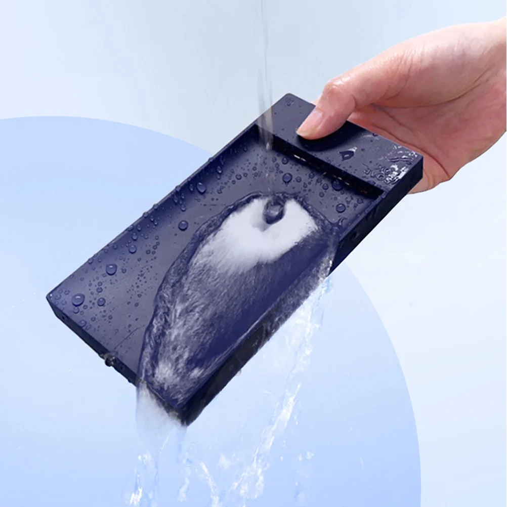 

2pcs Bathroom Soap Box Punch-Free Creative Soap Tray Hidden Drain Design Non-Slip For Shower Toilet Guest Room Storage