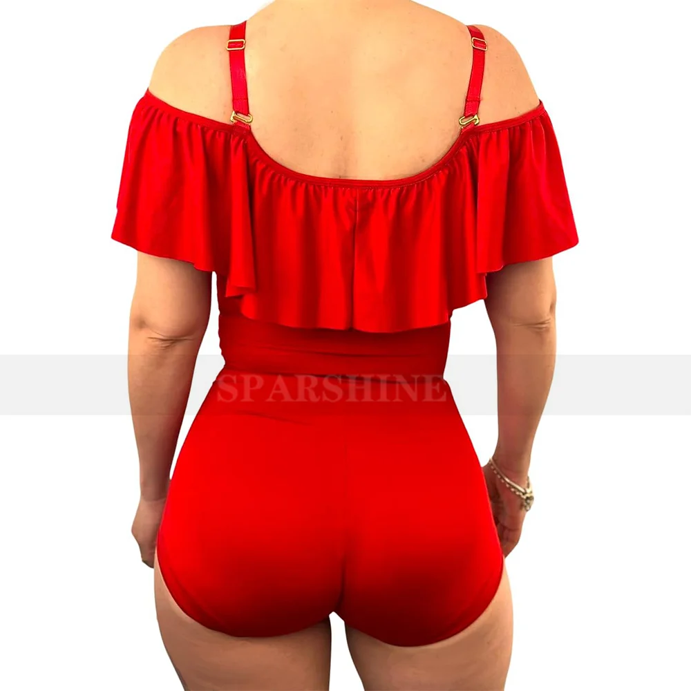 Fajas Women Body Shaping Ruffled Triangular Jumpsuit Slimming Shapewear Ladies Tummy Control Butt Lifter Waist Trainer Underwear