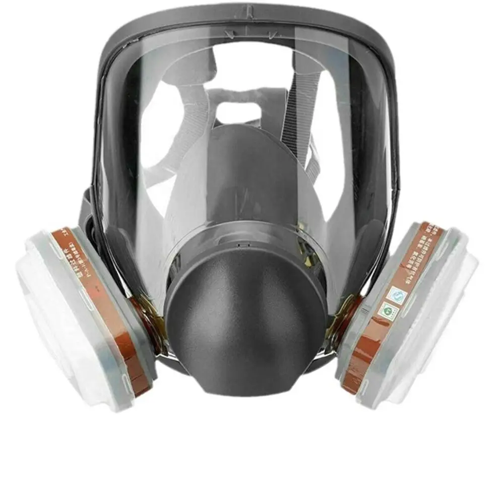 7 In 1 Set Industrial Mask Large View Dust Filter Spray Paint Respirator Silicone Mask Full Facepiece Safety Work Mask