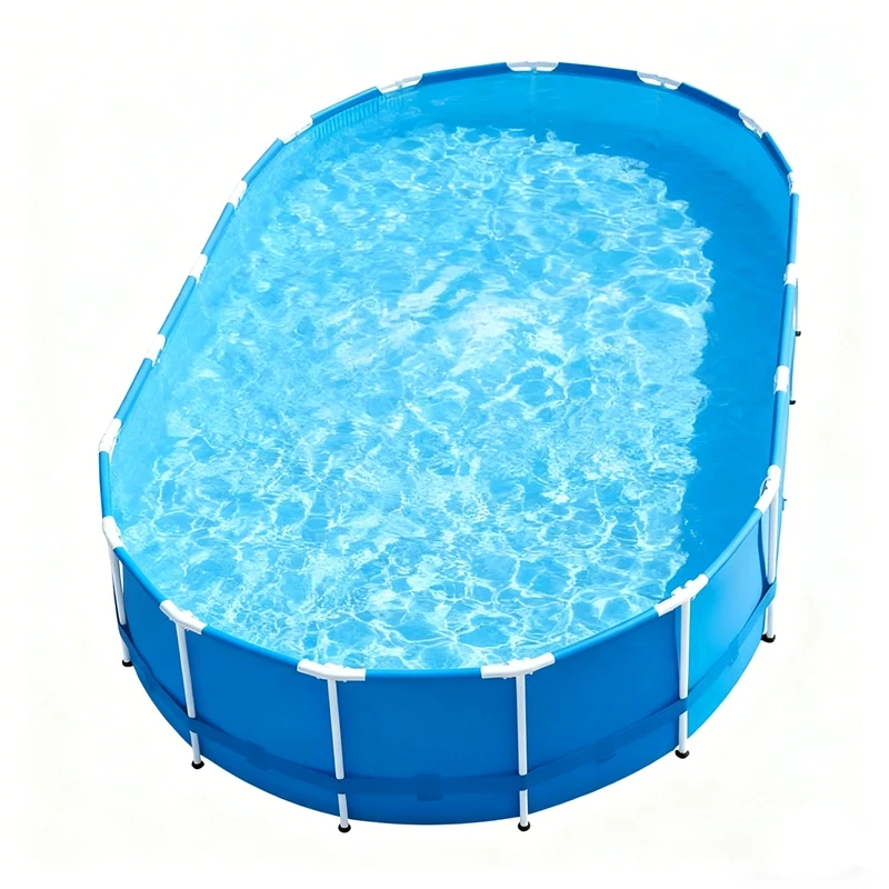 

All-Weather PVC Frame Pool with Anti-Rust Steel Frame, Includes Protective Pool Cover
