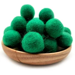 Pure Wool Felt Ball, Wedding Party Decor, Craft Supplies, Jewelry Accessories, Handmade DIY Crafts, 20mm, 10 Pcs