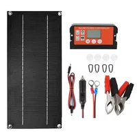 60W Solar Panel Kit Complete Portable 18V Monocrystalline Solar Cell With Controller Charger for Outdoor Camping Agriculture