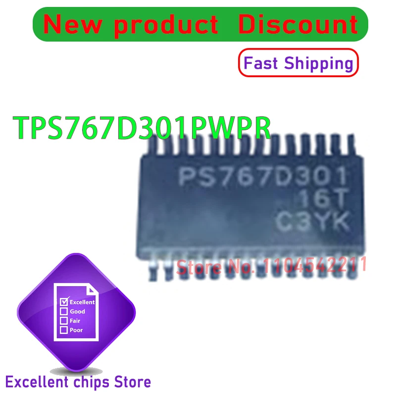 5~50pcs/lot TPS767D301PWPR TPS767D301PWP PS767D301 SSOP28 100% Brand New Original