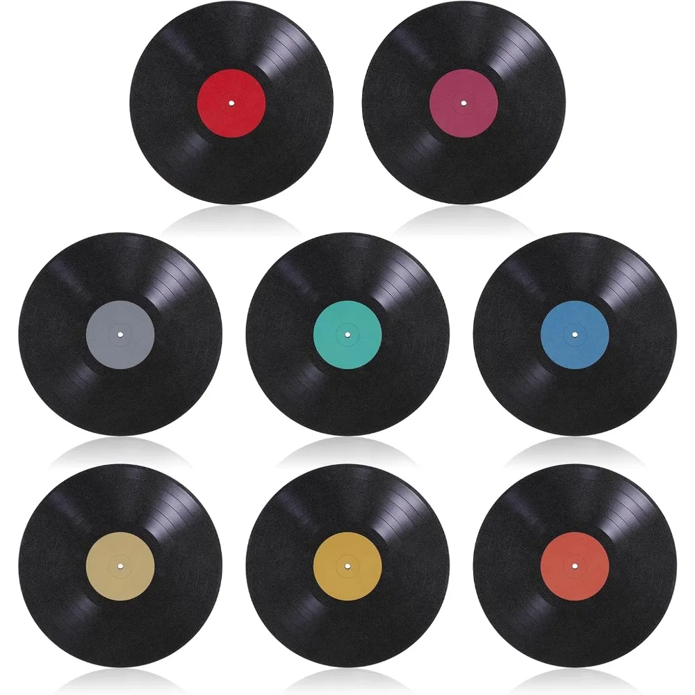 

8 Pcs Records Wall Decor, 9 Vinyl Records Decorations for Walls Aesthetic for Home Wall Music Party Decoration