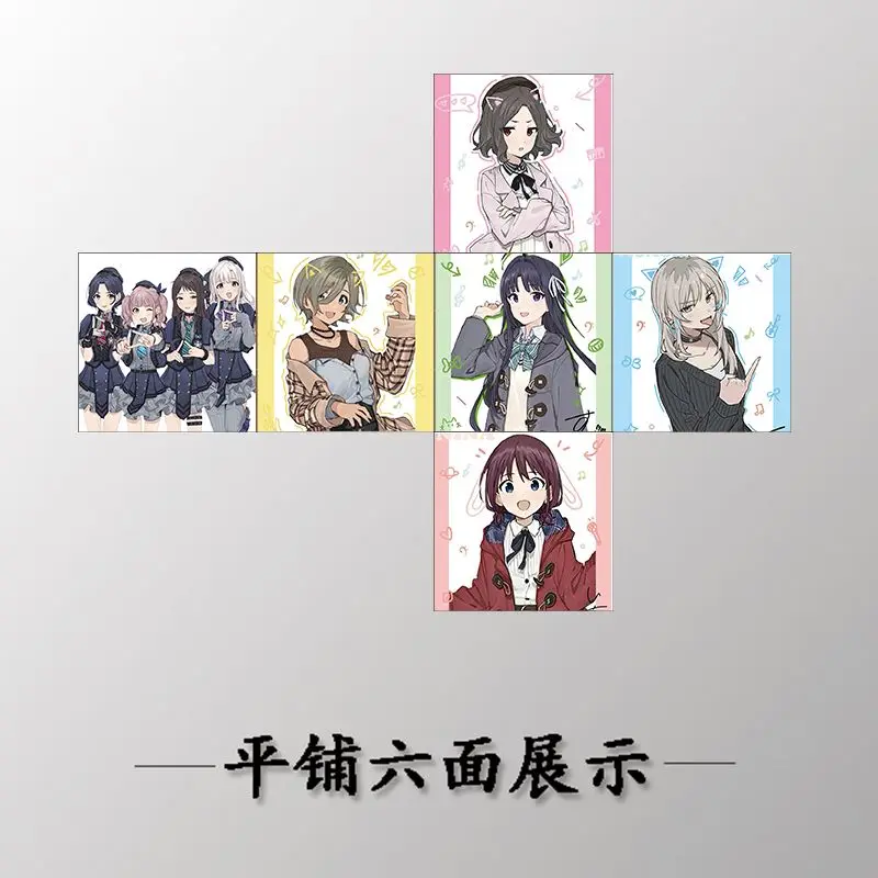 Magic Cube Unzip Anime ‌GIRLS BAND CRY rupa Subaru Anwa  Stress Relief Puzzle Professional Smooth Speed Game Birthday Gifts view 6