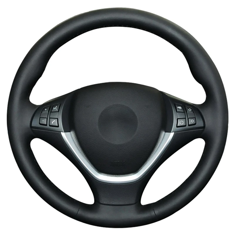 

Car Steering Wheel Cover For BMW X5 E70 2006-2013 X6 E71 2008-2014 E72 2009 2010 Customize DIY Steering Wrap Microfiber Leather