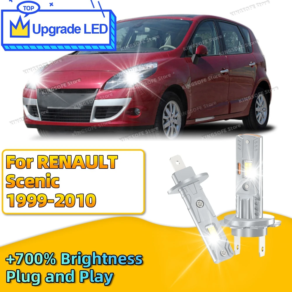 

2/4 шт. 30000LM супер яркая светодиодная фара H1 H7 авто лампочка для RENAULT Scenic 1999-2010 2005 2006 2007 2008 2009