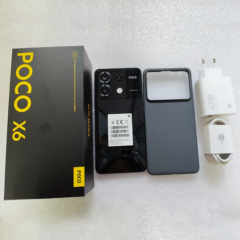 New POCO X6 5G Global Version Cellphone Snapdragon 7s Gen 2 NFC 6.67‘’ 1.5K 120Hz AMOLED Display 64MP Triple Camera 5100mAh 67W