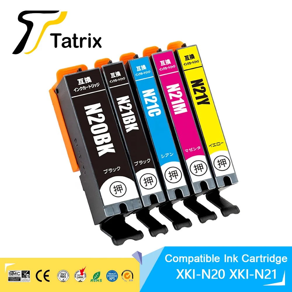 Tatrix XKI-N20 N20 N21 XKI-N21 Premium Compatible Color Inkjet Ink Cartridge for Canon PIXUS XK500 XK100 Printer